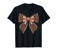 Cute Coquette Leopard Bow Design for Fashion Lovers Maglietta