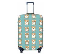 Cute Corgi 1 - Copribagagli da viaggio con stampa, lavabile, per valigie, 45-81 cm, alta elasticità, nero, X-Large
