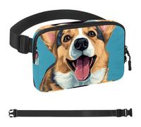 Cute Corgi Dog-1167 - Marsupio unisex alla moda, per jogging, escursionismo, escursionismo, donna, uomo, Multicolore 06, 1.5x9.0x5.9in/4x23x15cm