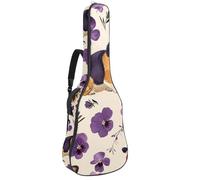 Cute Corgi Dogs Print 41 42 pollici Custodia per chitarra acustica con tracolla regolabile Borsa per chitarra con gancio posteriore, adatta per chitarre elettriche, bassi, chitarre classiche e