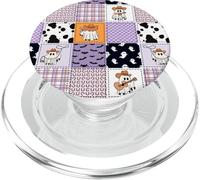 Cute Cowboy Ghost Patchwork Halloween Spooky Western PopSockets PopGrip per MagSafe