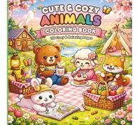 Cute & Cozy Animals Coloring Book: 112 Relaxing Pages for Stress Relief, Mindfulness & Fun • For Adults & Kids • Adorable Kawaii Animal Scenes • Single-Sided Pages • Perfect Gift for Animal Lovers