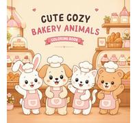 Cute Cozy Bakery Animals Coloring Book
