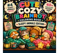 Cute Cozy Brainrot Coloring Book: Funny Kawaii Friends for Relaxing Coloring Fun