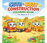 Cute & Cozy Construction Coloring Book: Fun and Easy Coloring Pages for Toddlers and Preschoolers | For Ages 3-5