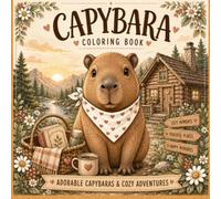 Cute Cozy Cpybara: Bold and Easy Coloring Book with Relaxing Vacation Scenes, Peaceful Nature Escapes, and Summer Adventures