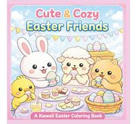 Cute & Cozy Easter Friends: A Kawaii Easter Coloring Book