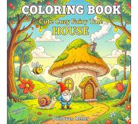 Cute Cozy Fairy Tale HOUSE Coloring Book: For Kids age 3-5