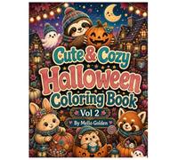 Cute & Cozy Halloween Coloring Book: Vol 2