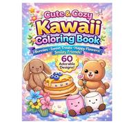 Cute & Cozy Kawaii Coloring Book