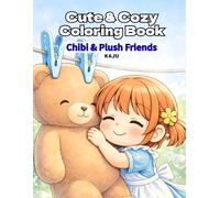 Cute & CozyColoring BookChibi & Plush Friends: Simple and Cute Coloring Book | Bold Lines for Easy Coloring | A Relaxing Hobby for Adults | Perfect for Stress Relief and Unwinding