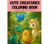 Cute creatures coloring book perfect for little artists