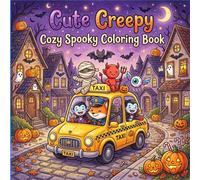 Cute Creepy: 50 Cozy Spooky & Sweet Designs for Adults And Teens: Cute & Spooky Coloring Book for Stress Relief & Relaxation