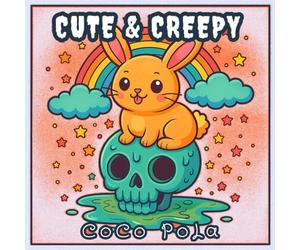 Cute & Creepy: A spooky cute coloring book for kids, teens, and adults - kawaii ghosts, skeleton animals, pastel goth vibes, and Halloween fun