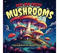 Cute & Creepy Mushrooms:: A Coloring Book with Adorable and Creepy Mushroom Designs