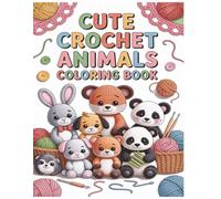 Cute Crochet Animals Coloring Book