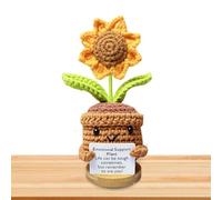 Cute Crochet Toy - Ispirazione Crochet Doll | Artificial Sunflowers Bouquet | Ispirazione Doll for Birthday Gift Friend Decor Incoraggiamento