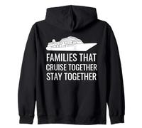 Cute Cruise Together Stay Together Family Boat Vacation Felpa con Cappuccio