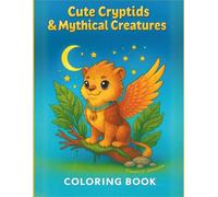 Cute Cryptids & Mythical Creatures Coloring Book