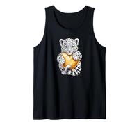 Cute Cub Bengal Tiger Design Growling Wild Animal Canotta