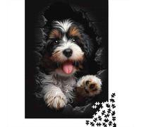 Cute cucciolo rottura parete 1000 Pezzi Adulti Puzzle Bambini Intrattenimento Gioco Di Sfida Difficili Impossibili 70x50cm/1000pcs