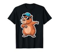 Cute Dabbing Capybara Animal Boys Men Toddler Kids Maglietta