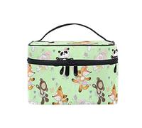 Cute Dance Fox Panda Borsa per trucchi da donna trousse per cosmetici da toeletta treno, Come nella foto, Taglia unica, Zaini