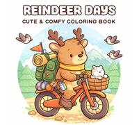 Cute Deer Adventures Coloring Book: Bold & Easy Coloring Pages with Adorable Deer in National Park Activities for Kids