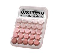 Cute Desk Calculator - Big Button Device, Anti Slip Base Tool, Mechanical Design | Office Home School Calculation Usage Ergonomic Comfort Typing Experience, Desktop Accounting Math Solving Daily Work