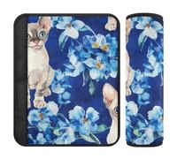 Cute Devon Rex Cats Royal Blue 2 Pack cintura di sicurezza Spalline Stop cintura di sicurezza taglio nel collo per berlina Protector para cinturón de carro
