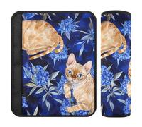 Cute Devon Rex Cats Royal Blue 2 Pack Cute Safety Belt Cover Protegge Collo e Spalle per Aereo forro para cinturon de seguridad