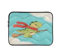 Cute Dino Sky 13" trapuntato Laptop Sleeve Case Soft Notebook Protector Bag Computer Carry Case