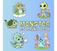 Cute Dinosaur & Aliens Coloring Book: 50 Designs for Relaxation Ft - Dinosaur, Monster, Aliens, Tech Robot and More!