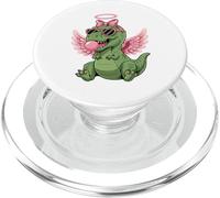 Cute Dinosaur Angel Valentine's Day Gum Love PopSockets PopGrip per MagSafe