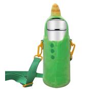 Cute Dinosaur Bottle Sleeve, Kids Water Bottle Carrier, Portable Bottle Holder with Adjustable Strap, Travel Water Bottle Carrier for Boys Girls, Cup Sleeve for Outdoor, School, Walking, and Hiking