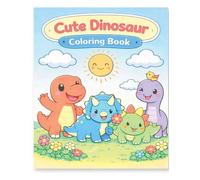 Cute Dinosaur Coloring Book