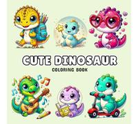 Cute Dinosaur Coloring Book for Kids: A Fun-Filled Activity Book with Baby Dinosaurs, Dragons, Rainbows & Birthday Scenes | Perfect for Ages 3-8 Who Love Coloring and Cute Creatures