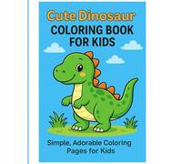 Cute dinosaur colouring book for kids