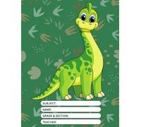 Cute Dinosaur Handwriting Practice Notebook for Kids Ages 4-8: Primary Writing Journal with Dashed Midline Paper for Preschool, Kindergarten & Homeschool Learning