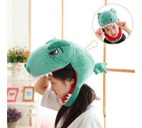 Cute Dinosaur Head Hat Cosplay Copricapo Cartoon Dress up Peluche Cappello