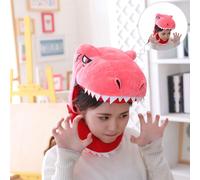 Cute Dinosaur Head Hat Cosplay Copricapo Cartoon Dress up Peluche Cappello