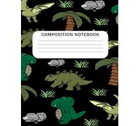 Cute Dinosaur Notebook, Jurassic Notebook, Dinosaur Notebook for Kids, Teens, Adults, School, Journal, Travel, 200 pages, 8.5x11, Lined, College Ruled