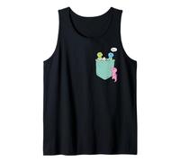 Cute Dinosaur Pocket Adventure Cartoon Art T-Rex Bambini Canotta