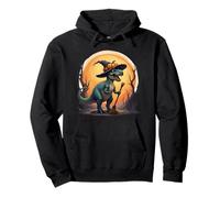 Cute Dinosaur Witch Pumpkins Halloween Family Matching Boys Felpa con Cappuccio