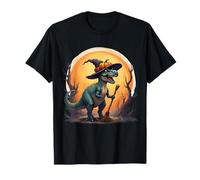 Cute Dinosaur Witch Pumpkins Halloween Family Matching Boys Maglietta