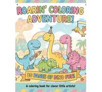 Cute Dinosaurs Coloring Book for Kids Ages 3-8: Fun T-Rex, Triceratops, Stegosaurus, and More Coloring Pages for Toddlers, Preschool, and Kindergarten Boys and Girls