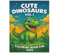 Cute Dinosaurs Coloring Book - Volume 1