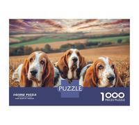 Cute Dog 1000 Pezzi Cartoncino Extra-spesso Puzzle Premium Beagle Trio Impossibilmente Difficile Gioco Creativo Puzzle Per Adulti E Bambini 38x26cm/1000pcs