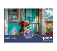 Cute Dog 1000 Pezzi Puzzle Classici Per Adulti E Bambini Da 14 Anni E Più Giochi Rilassamento E Intelligence Puppy Sfida Impossibile - Regalo Per Amore E Amico 38x26cm/1000pcs