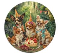 Cute Dog 1000 Piece Science Fiction Cute Pet Jigsaw Puzzle For Adults Educational Games Stress Relief Puzzle Exercise The Memory of The Brain for Adults And Kids, Age 12 Years Up 1000pcs (67.5x67.5cm)